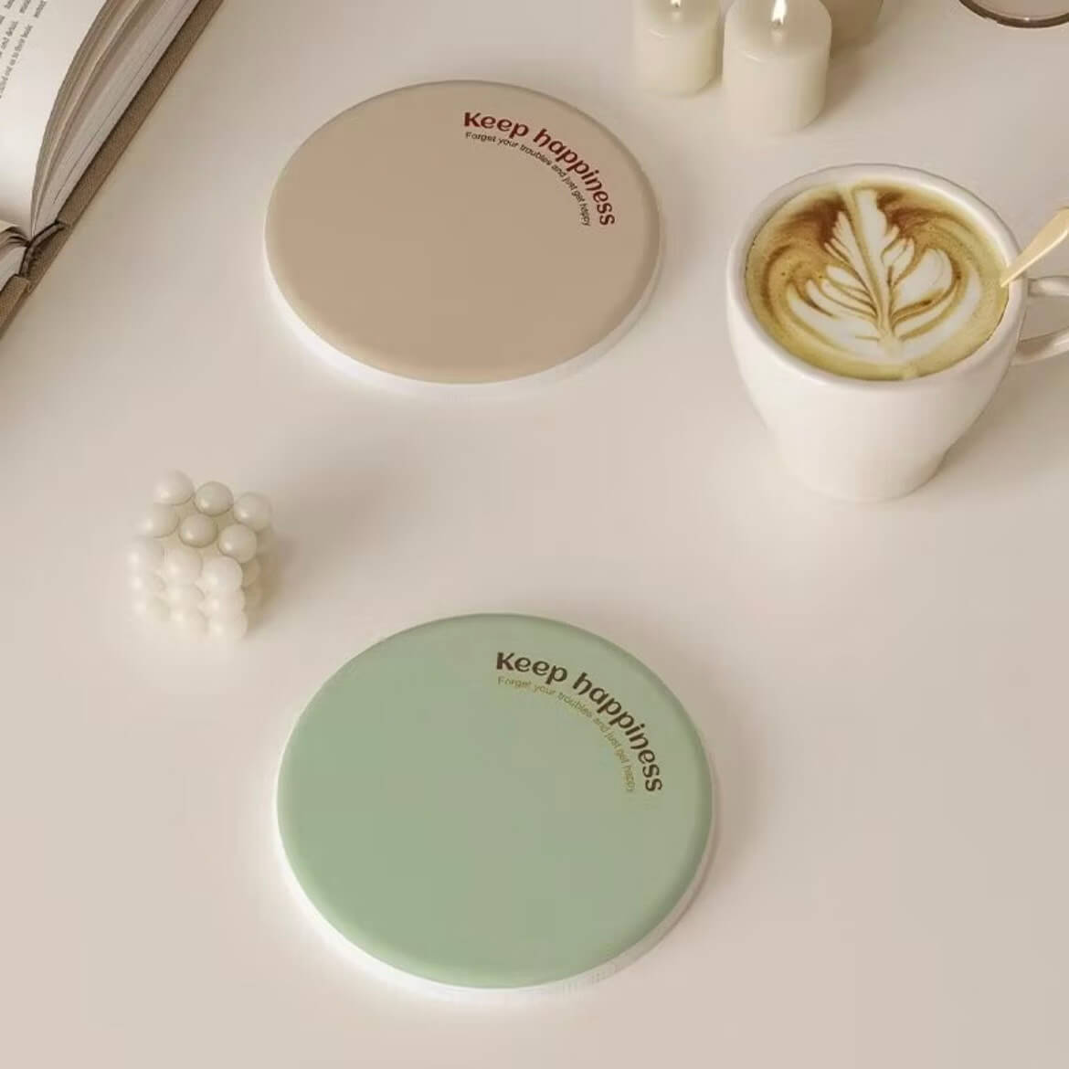 硅藻土吸水杯墊